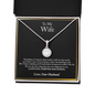 To My Wife Necklace, Anniversary Gift For Wife, Wife Birthday Gift, Wife Necklace, Christmas Gifts, Valentine's Day Gift