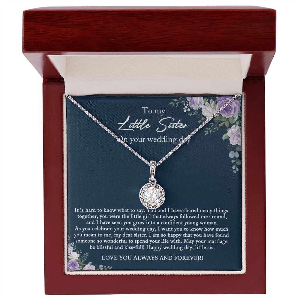 Bride Gift from Sister, Little Sister Wedding Day Gift, Big Sister to Bride Necklace, Sister to Bride Gift, Bride Necklace Gift from Sister