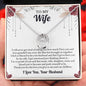 To My Wife Necklace, Anniversary Gift For Wife, Wife Birthday Gift, Wife Necklace, Christmas Gifts, Valentine's Day Gift