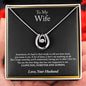 To My Wife Necklace, Anniversary Gift For Wife, Wife Birthday Gift, Wife Necklace, Christmas Gifts, Valentine's Day Gift