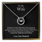 To My Wife Necklace, Anniversary Gift For Wife, Wife Birthday Gift, Wife Necklace, Christmas Gifts, Valentine's Day Gift