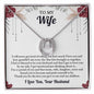 To My Wife Necklace, Anniversary Gift For Wife, Wife Birthday Gift, Wife Necklace, Christmas Gifts, Valentine's Day Gift