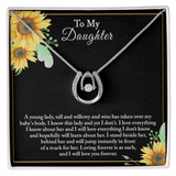 To My Daughter, Sentimental Gift For Daughter from Mom, Daughter Birthday Gift, Daughter Necklace