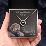 Gift for Daughter from Dad, To My Beautiful Daughter Necklace, Daughter Birthday Gift from Dad, Daughter Graduation Gift