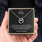 To My Wife Necklace, Anniversary Gift For Wife, Wife Birthday Gift, Wife Necklace, Christmas Gifts, Valentine's Day Gift