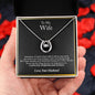 To My Wife Necklace, Anniversary Gift For Wife, Wife Birthday Gift, Wife Necklace, Christmas Gifts, Valentine's Day Gift
