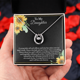 To My Daughter, Sentimental Gift For Daughter from Mom, Daughter Birthday Gift, Daughter Necklace