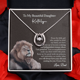 Gift for Daughter from Dad, To My Beautiful Daughter Necklace, Daughter Birthday Gift from Dad, Daughter Graduation Gift