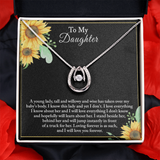 To My Daughter, Sentimental Gift For Daughter from Mom, Daughter Birthday Gift, Daughter Necklace