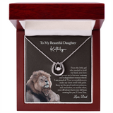 Gift for Daughter from Dad, To My Beautiful Daughter Necklace, Daughter Birthday Gift from Dad, Daughter Graduation Gift