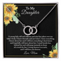 Gift For Daughter From Mom, Mother to Daughter Unbreakable Bond Necklace, Daughter Gift Ideas
