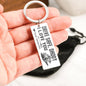 Drive Safe Daddy, I Love You Keychain, Personalized Truck Driver Dad Keychain, Drive Safe Daddy Keychain Gift
