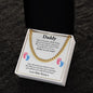 Daddy To Be Cuban Chain Necklace, Dad To Be Gift from Baby Bump, First Time Dad Gift, Pregnancy Announcement Gift from Expecting Wife