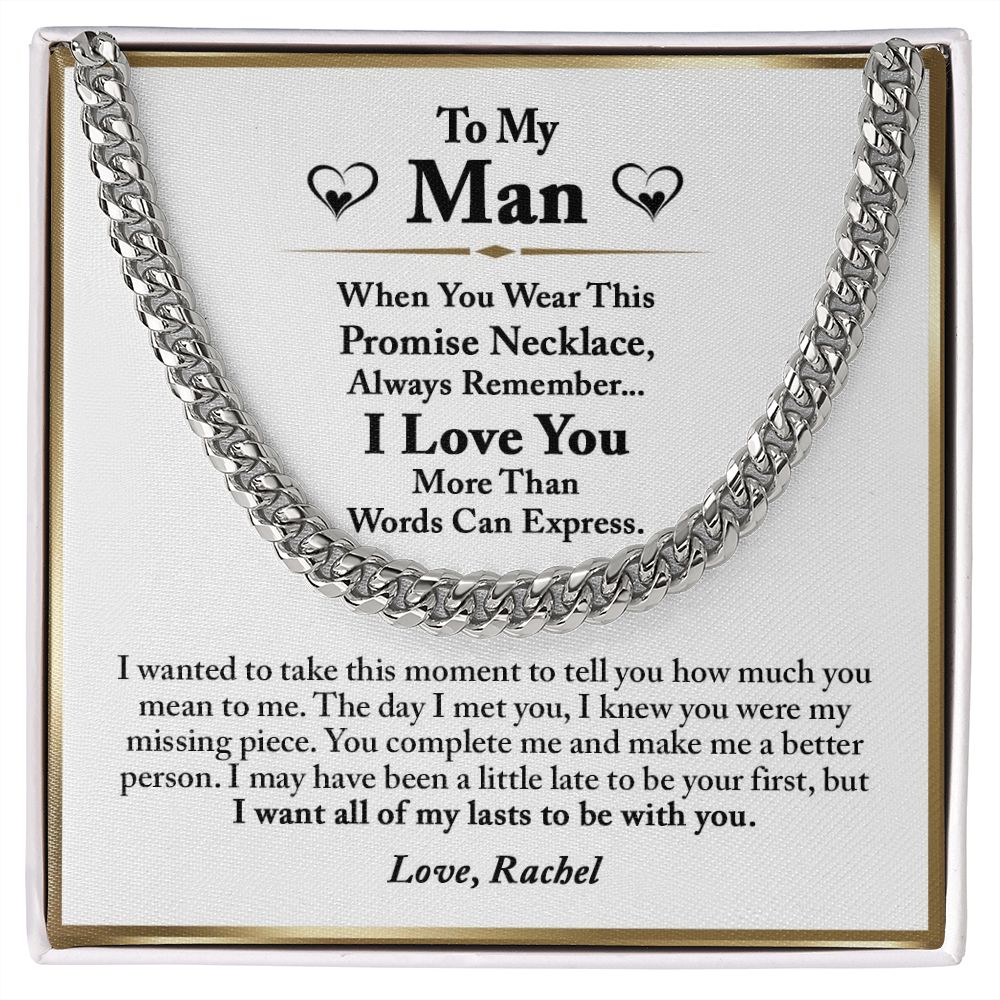 Promise necklace sales for him