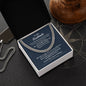 To My Soulmate Cuban Chain Necklace