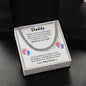 Daddy To Be Cuban Chain Necklace, Dad To Be Gift from Baby Bump, First Time Dad Gift, Pregnancy Announcement Gift from Expecting Wife