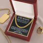 To My Husband Cuban Chain Necklace, Husband Gift, Romantic Anniversary Gift For Husband, Husband Birthday Gift from Wife, Gift for Husband