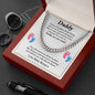 Daddy To Be Cuban Chain Necklace, Dad To Be Gift from Baby Bump, First Time Dad Gift, Pregnancy Announcement Gift from Expecting Wife