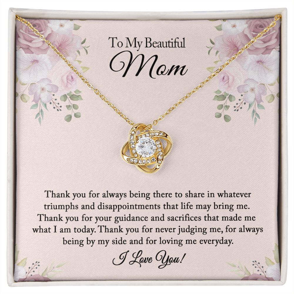 To My Beautiful Mom Necklace, Mom Birthday Gift from Daughter, Mom Gift From Son, Mom Necklace, Christmas Gifts, Mother's Day Necklace