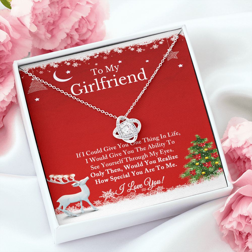 To My Girlfriend Necklace, Christmas Gift for Girlfriend
