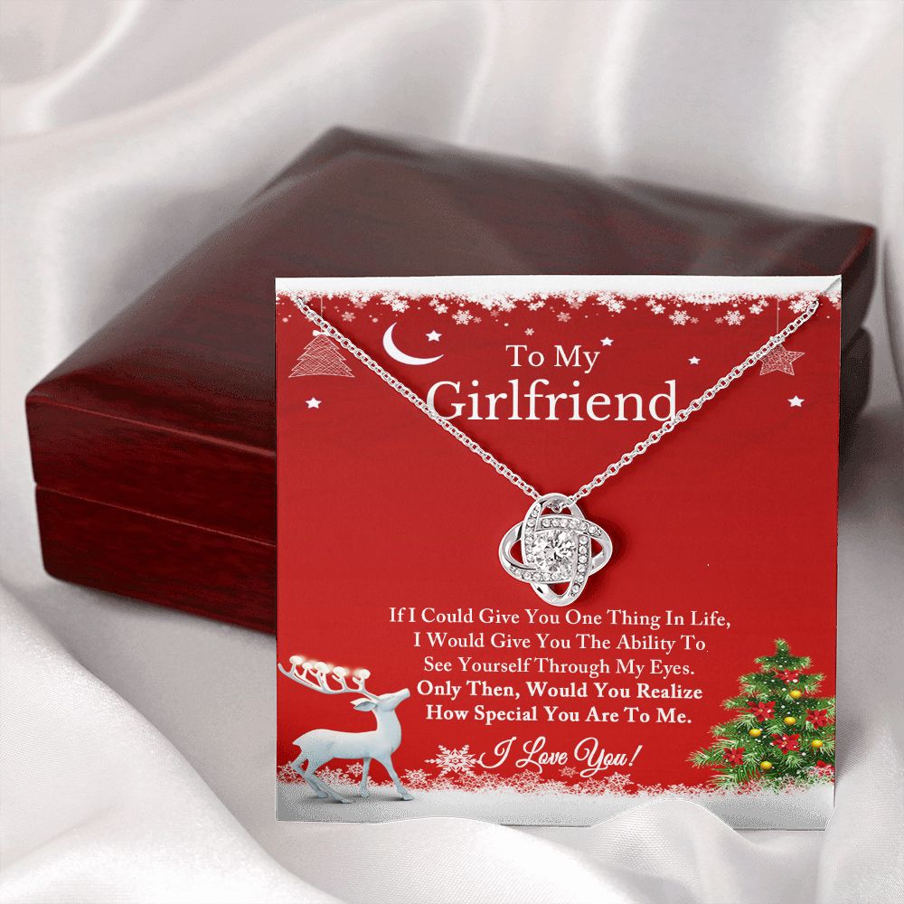 To My Girlfriend Necklace, Christmas Gift for Girlfriend