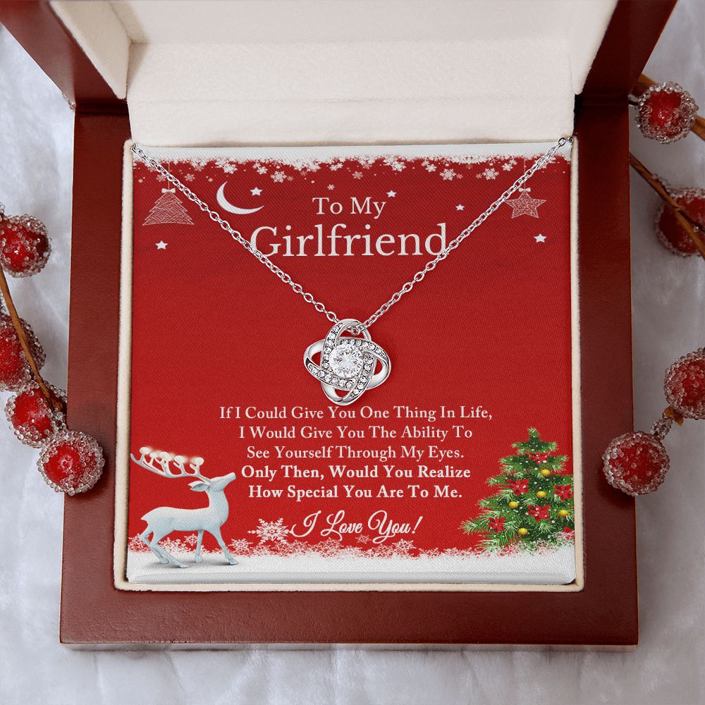 To My Girlfriend Necklace, Christmas Gift for Girlfriend