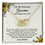 Grandma Necklace, Grandma Gifts from Grandson, Grandma Birthday Gift from Granddaughter, Mother's Day Gifts, Christmas Gifts