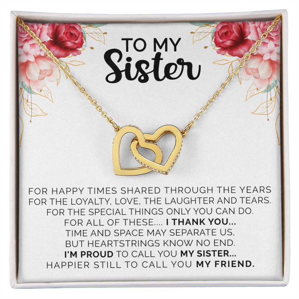 Sister Necklace, Christmas Gift For My Sister, Sister Birthday Gift, Gift For Sister From Sister, Sister Gifts