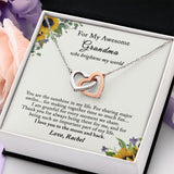 Grandma Necklace, Grandma Gifts from Grandson, Grandma Birthday Gift from Granddaughter, Mother's Day Gifts, Christmas Gifts
