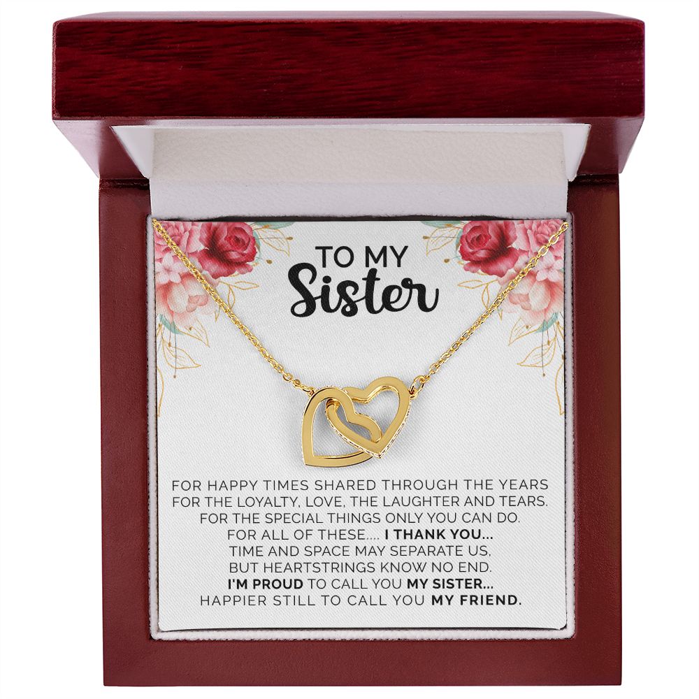 Sister Necklace, Christmas Gift For My Sister, Sister Birthday Gift, Gift For Sister From Sister, Sister Gifts