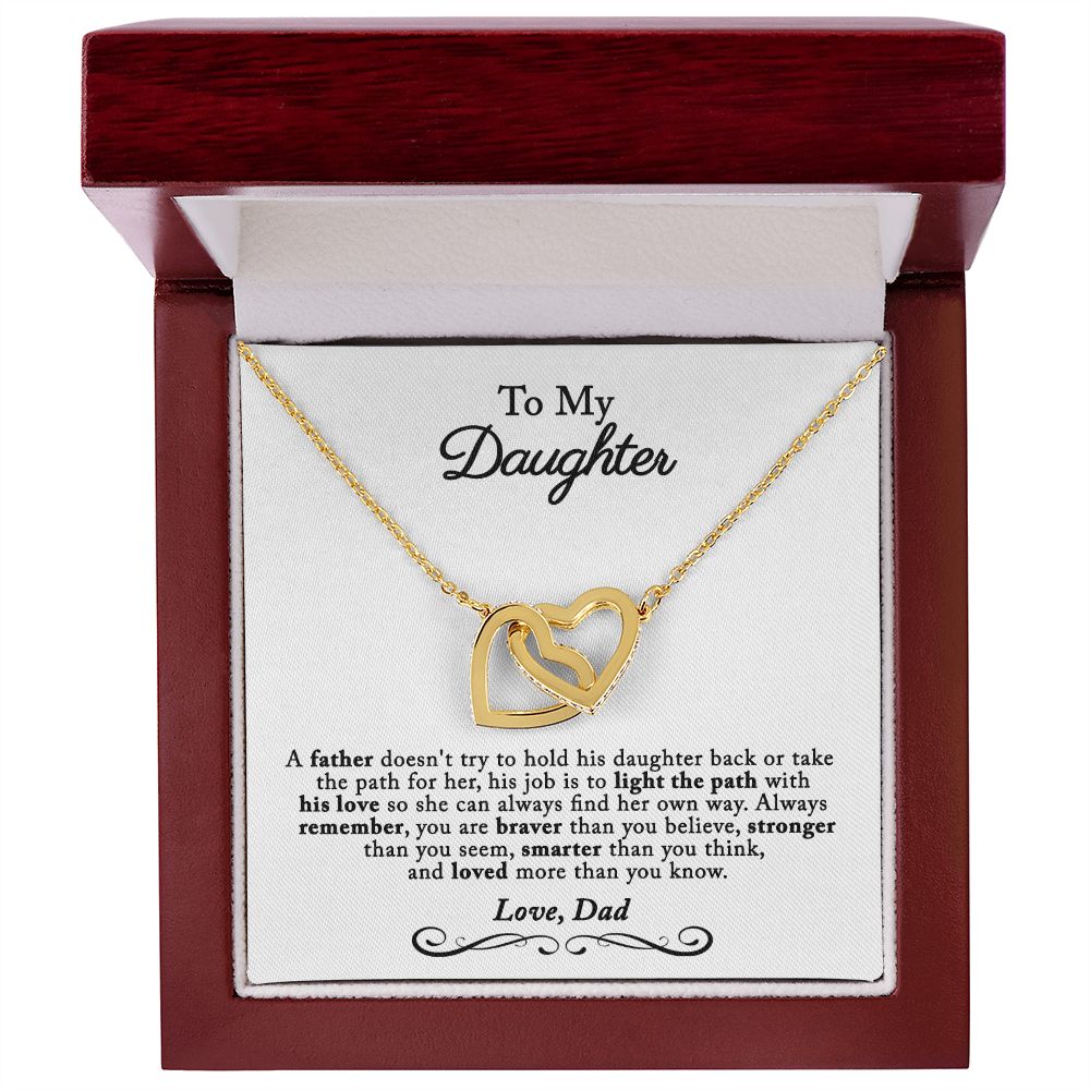 Gift For Daughter from Dad, Daughter Father Necklace, Daughter Gift from Dad