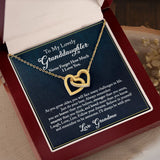 To My Lovely Granddaughter Necklace, Granddaughter Gift from Grandma, Gift from Grandpa, Granddaughter Christmas Gifts, Birthday, Graduation