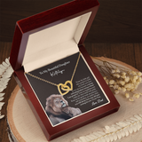 To My Daughter Joint Hearts Necklace from Dad, Father To Daughter Gift, Daughter Birthday Gift from Dad, Daughter Necklace
