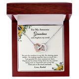 Grandma Necklace, Grandma Gifts from Grandson, Grandma Birthday Gift from Granddaughter, Mother's Day Gifts, Christmas Gifts