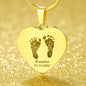 Personalized Baby Footprint Necklace, Newborn Gift for New Mom, Unique First Mother's Day Gift, Baby Shower Necklace, New Mom Gift