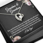 Grandmother & Grandson Necklace, Grandma Gift, Birthday Gift For Grandma From Grandson - Heart Necklace