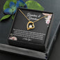 Grandmother & Grandson Necklace, Grandma Gift, Birthday Gift For Grandma From Grandson - Heart Necklace