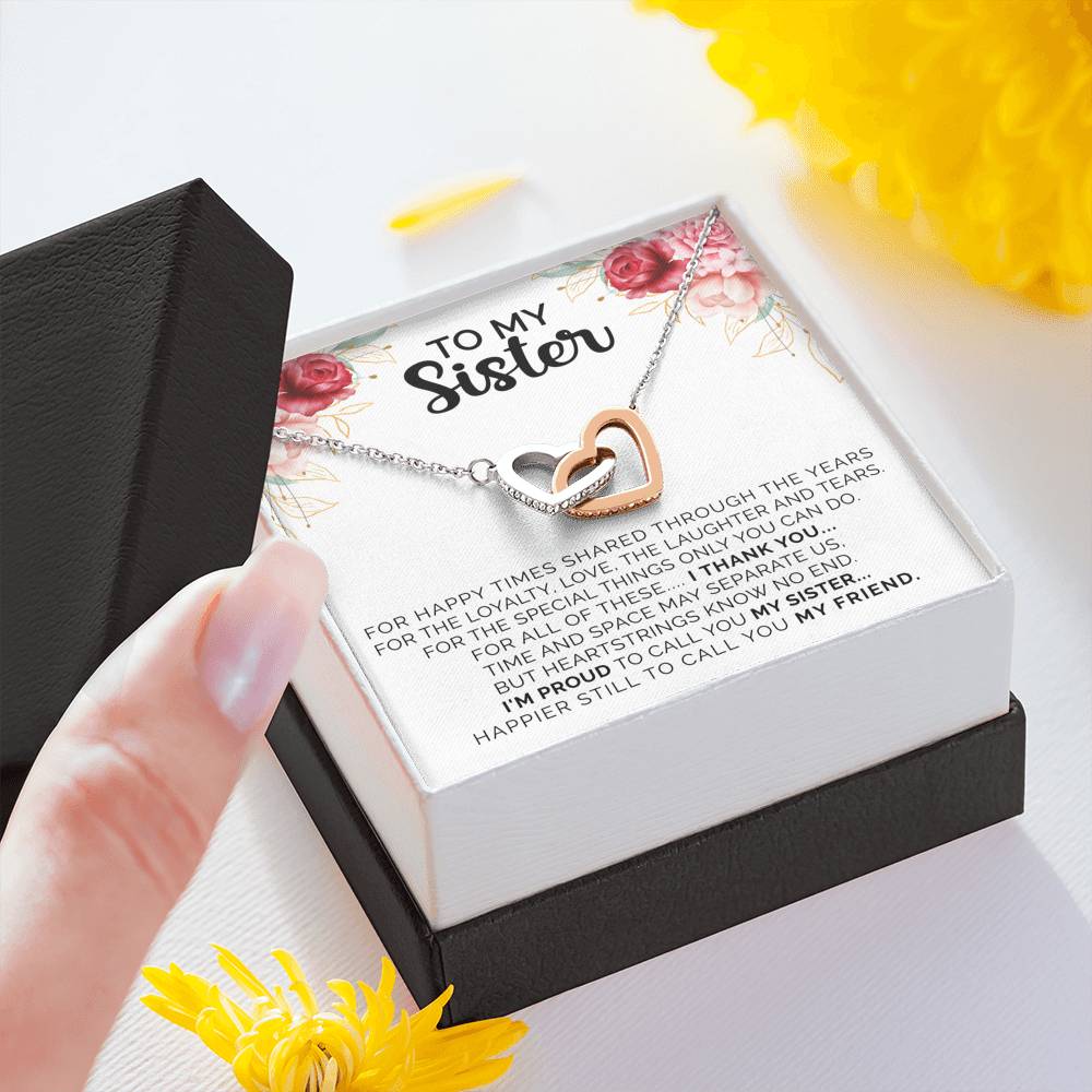 Sister Necklace, Christmas Gift For My Sister, Sister Birthday Gift, Gift For Sister From Sister, Sister Gifts