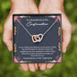Confirmation Gifts for Girls, Confirmation Necklace, Holy Confirmation For Girls, Christian Faith, Gift from Godparent - Interlocking Hearts