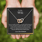 To My Wife Necklace, Wife Gift, Anniversary Gift For Wife, Wife Birthday Gift, Wife Necklace, Mother's Day Gifts For Wife
