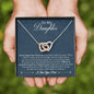 To My Daughter Necklace, Christmas Gift for Daughter from Dad, Daughter Gift from Dad, Daughter Necklace