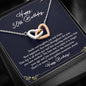 50th Birthday Gift for Women, 50th Birthday Gift For Her, 50th Birthday Necklace, Interlocking Hearts