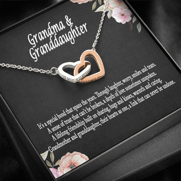 Grandmother & Granddaughter Necklace, Grandma Gift, Grandmother Jewelry, Granddaughter Gift