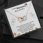 Christmas Gift for Pregnant Wife, First Time Mom Necklace, New Mom Forever Linked Necklace, Christmas Gift for Mom To Be