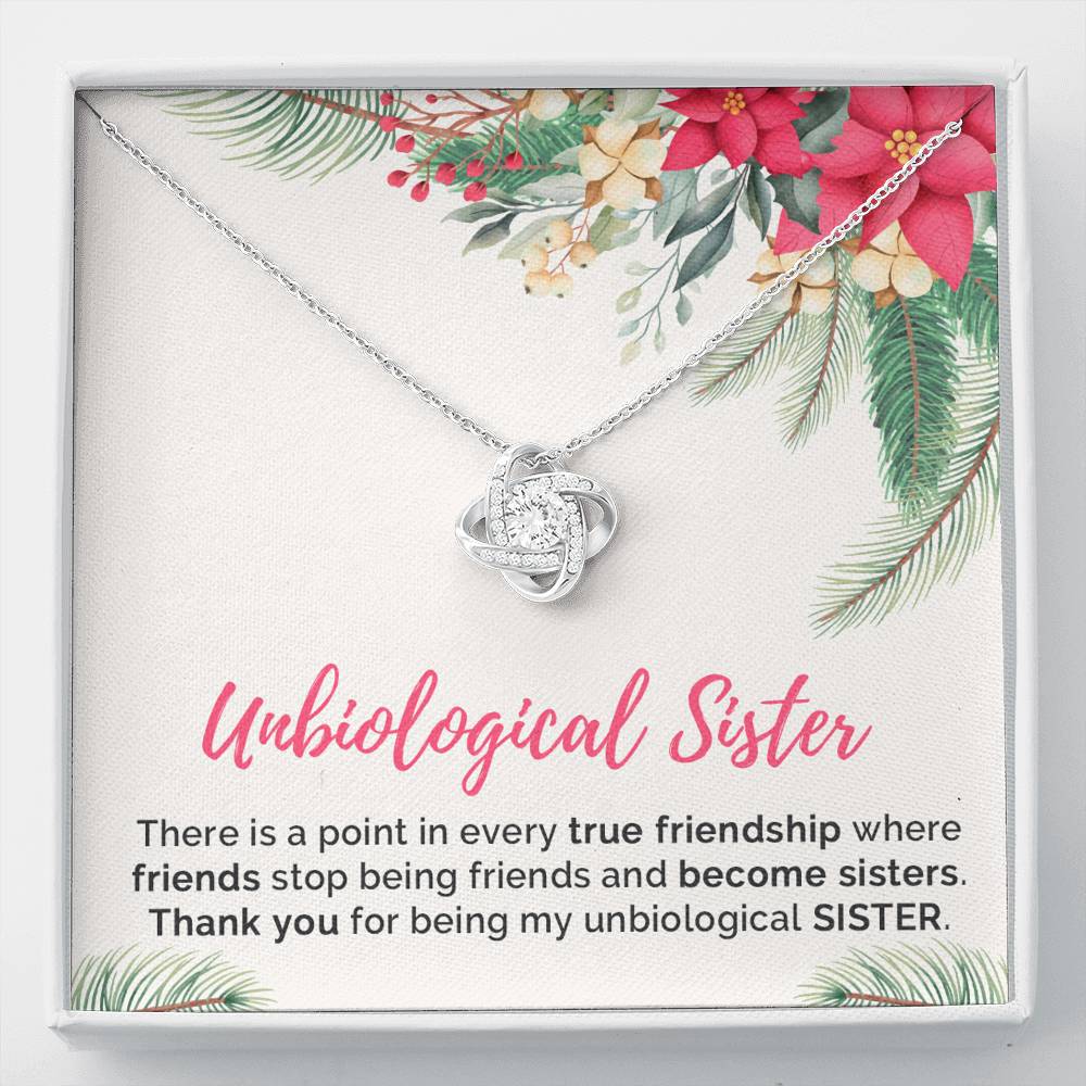 Unbiological sister clearance necklace