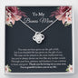 To My Bonus Mom, Stepmom Necklace, Bonus Mom Necklace, Mother's Day Gift for Stepmom, Stepmom Birthday Gift, Step Mother Gift from Bride