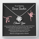 Dance Teacher Gifts, Gift for Ballet Teacher, Ballet Teacher Gift Jewelry with Card, Dance Recital Gift for Teacher