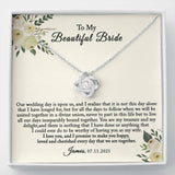 Groom to Bride Gift on Wedding Day, Gift for Bride from Groom, To Bride Card, To My Bride Gift from Groom, Gift for Wife on Wedding Day