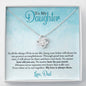 Gift For Daughter From Dad, Daughter Father Necklace