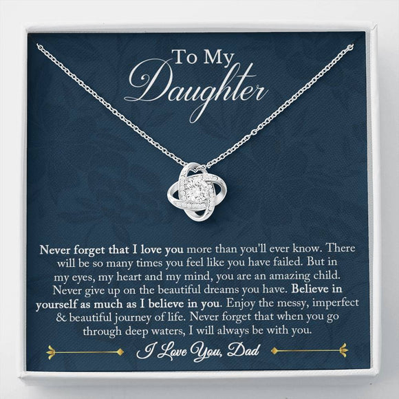 Gift for Daughter from Dad, To My Daughter Necklace, Daughter Birthday Gift, Daughter Graduation Gift, Daughter Gift from Dad
